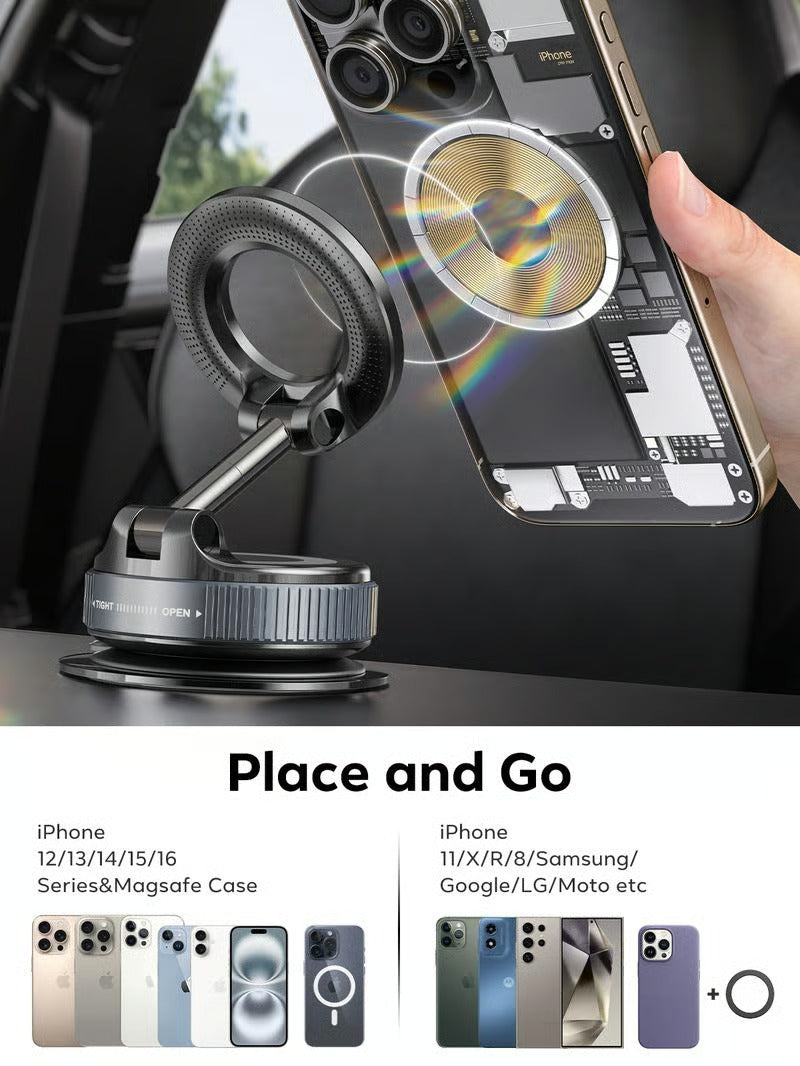 Vacuum Suction Magnetic Phone Holder