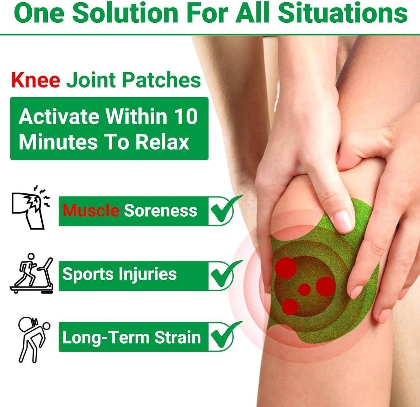 Glucocare™ -Herbal Knee Pain Relief Patches (Pack of 10, 20, 30)
