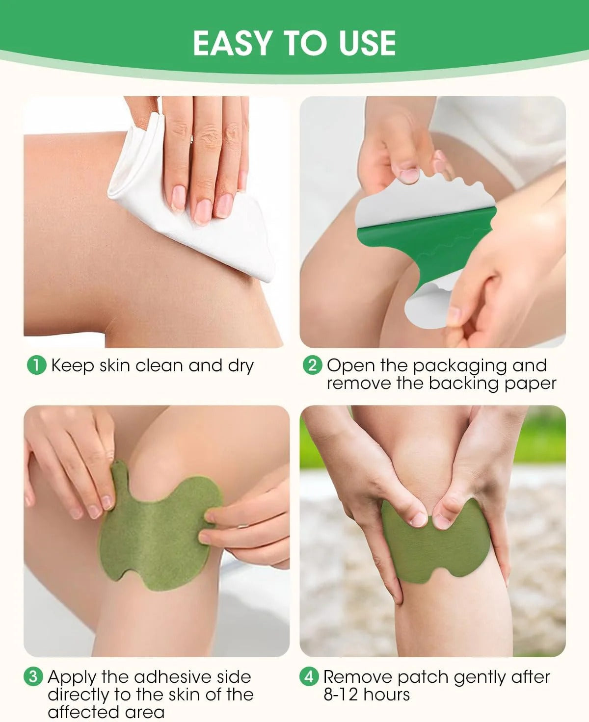 Glucocare™ -Herbal Knee Pain Relief Patches (Pack of 10, 20, 30)