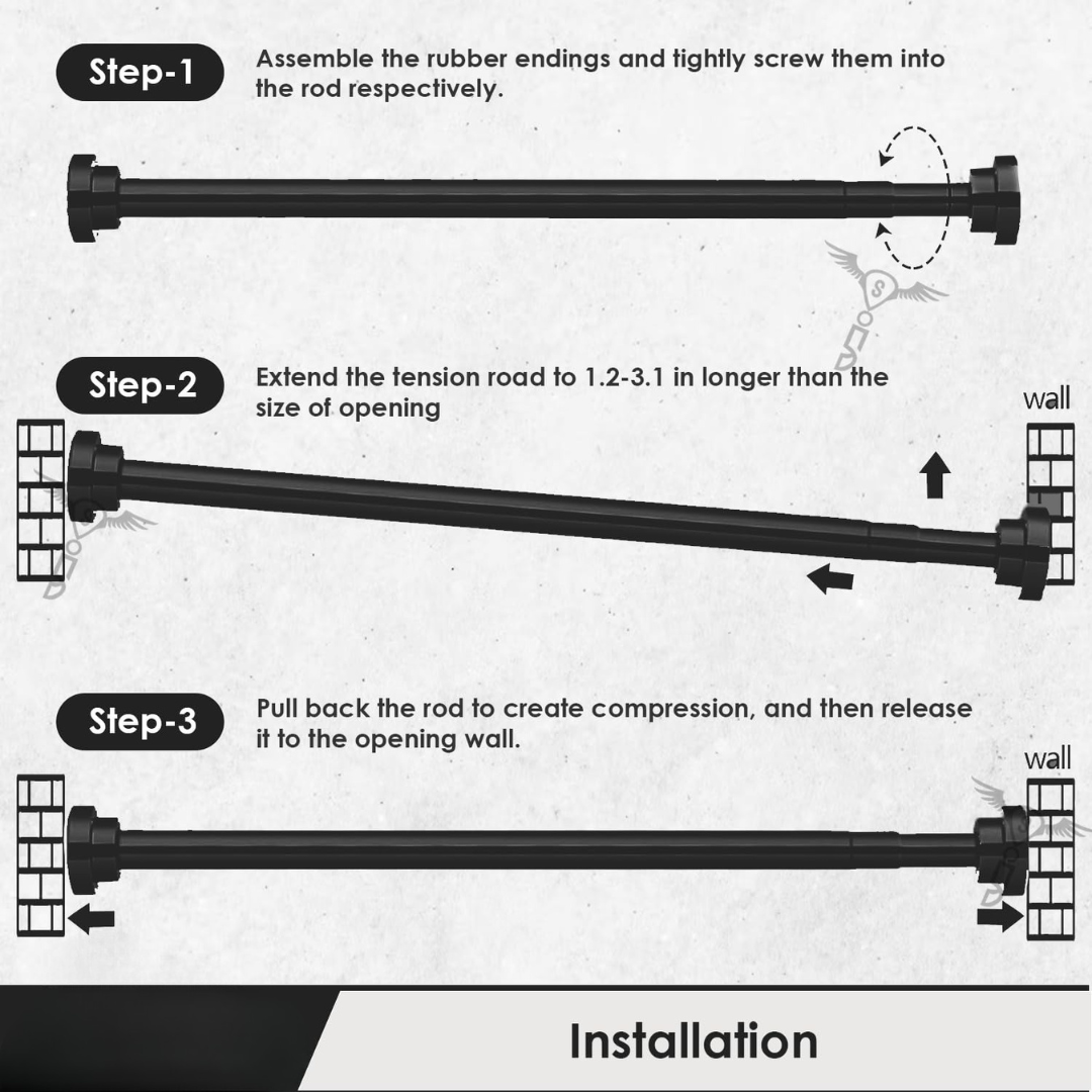 Drill-Free Multifunctional Adjustable Rod