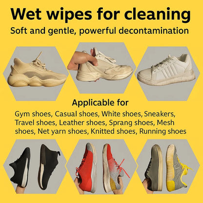 SneakWipe™ Instant Shoe Cleaning Wipes – Pack of 80