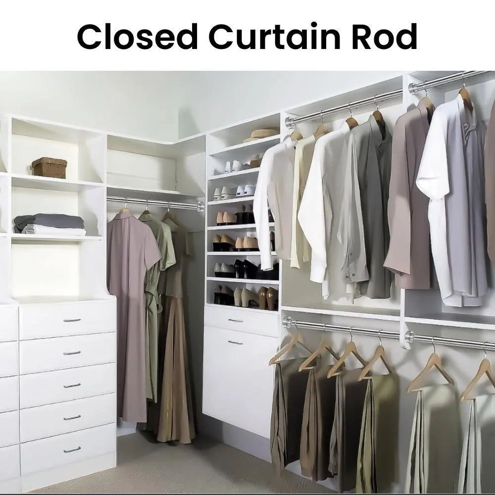 Adjustable Shower Curtain Rod – Non-Drilling & Anti-Skid