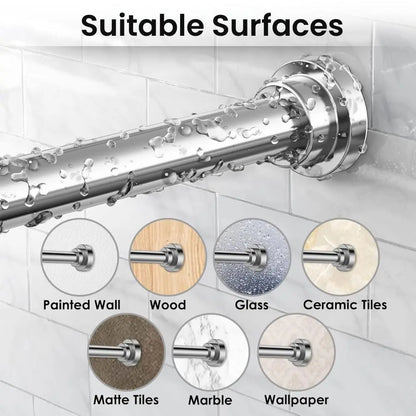 Adjustable Shower Curtain Rod – Non-Drilling & Anti-Skid